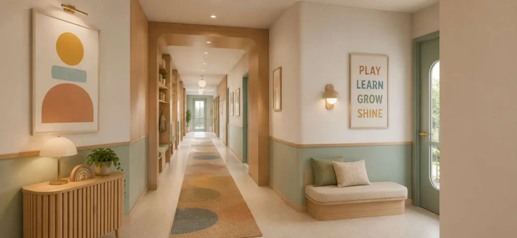 Cubhouse Childcare Corridor Rendering