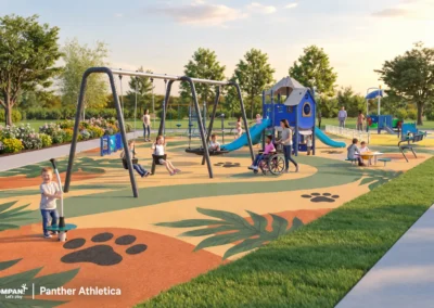 Home 13 Cubhouse Childcare Playground Side View Rendering